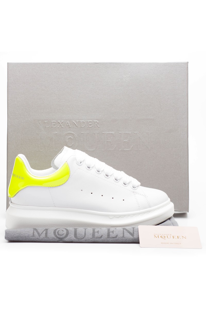 Alexander Mcqueen, Heren Oversized Sneakers, Wit Geel