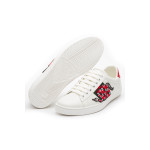 Gucci, Heren Sneakers, Wit Snake