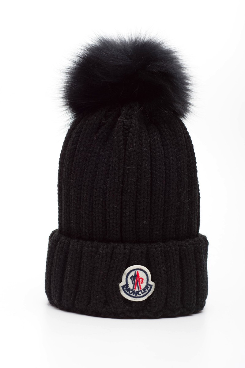 Moncler, Dames Muts, Zwart