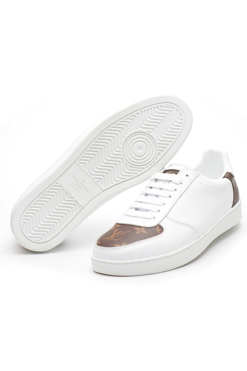 Louis Vuitton, Heren Sneakers, Wit Bruin