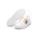 Valentino, Heren Sneakers, Openlow-Top, Wit Goud