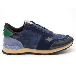 Valentino, Heren Garavani Sneakers, Donkerblauw Stars