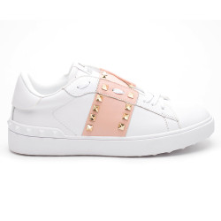 Valentino, Dames Sneakers, Rockstud Untitled, Wit Roze