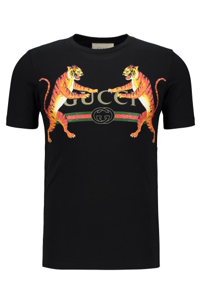 Gucci, Heren T-Shirt, Zwart