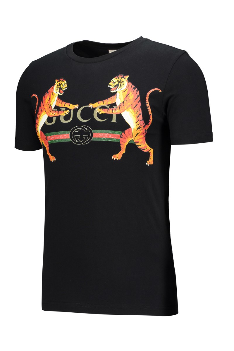 Gucci, Heren T-Shirt, Zwart