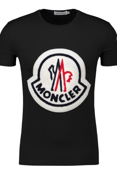 Moncler, Heren T-Shirt, Zwart