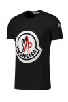 Moncler, Heren T-Shirt, Zwart