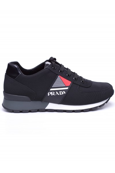 Prada, Heren Sneakers, Zwart