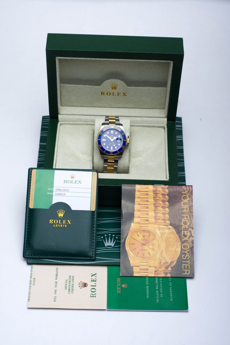 Rolex Submariner Date, Oyster 40 mm,Oystersteel and yellow gold.