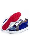 Christian Louboutin, Men Sneakers, Darkblue Gold