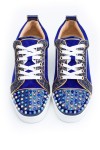 Christian Louboutin, Men Sneakers, Darkblue Gold