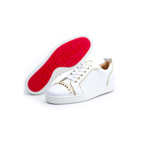 Christian Louboutin, Men Sneakers, White Gold