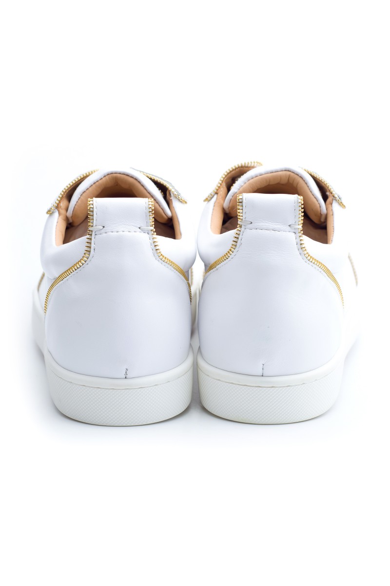 Christian Louboutin, Men Sneakers, White Gold