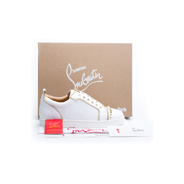 Christian Louboutin, Men Sneakers, White Gold
