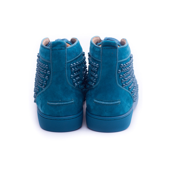 Christian Louboutin, Men High Top, Blue Spike