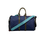Louis Vuitton, Unisex Travelbag, Donkerblue 45x27x20cm