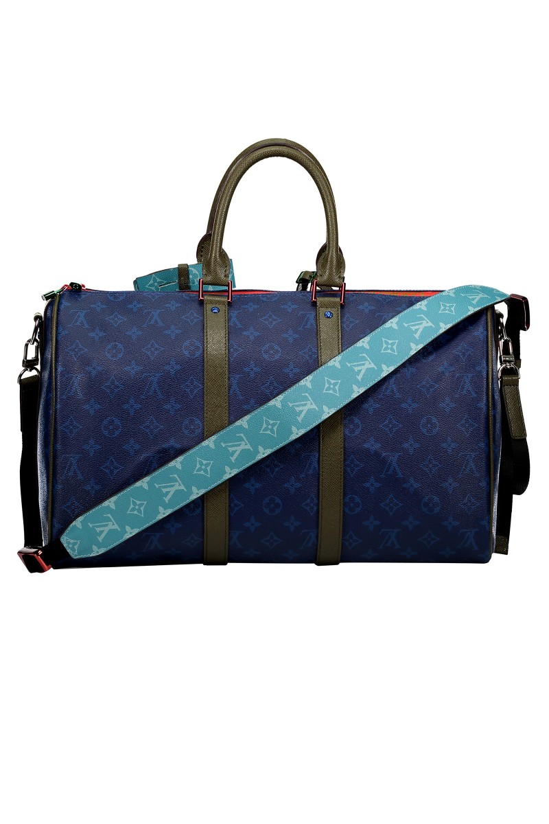 Louis Vuitton, Unisex Travelbag, Darkblue 45x27x20cm