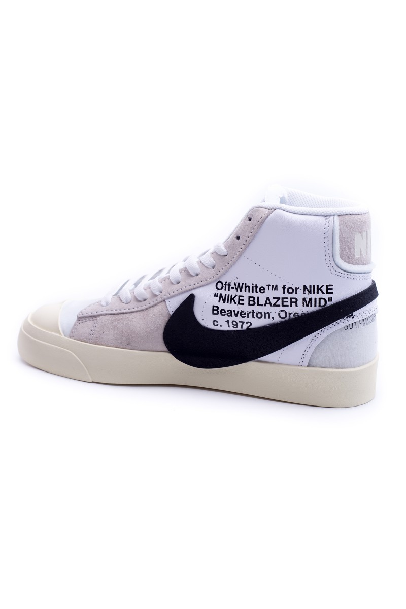 Nike, Nike Blazer Mid x Virgil Abloh , Men's Sneakers, White Black