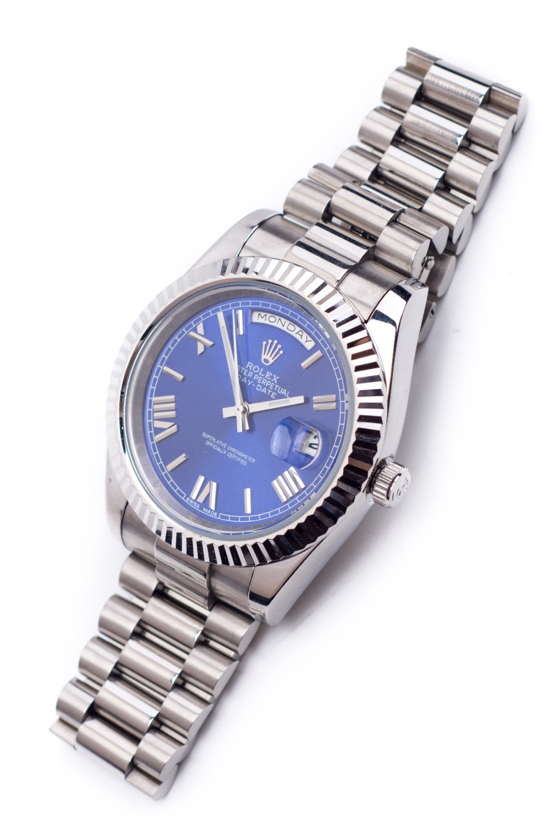 Rolex, Day-Date , Oyster  mm Steel.