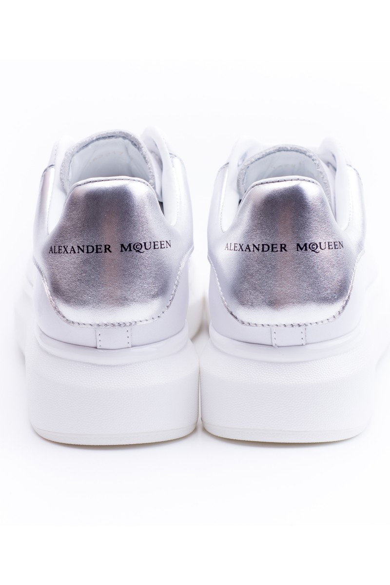 Alexander Mcqueen, Women Oversized Sneakers, White Silver