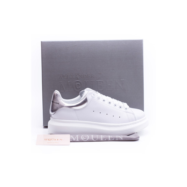 Alexander Mcqueen, Women Oversized Sneakers, White Silver