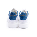 Alexander Mcqueen, Oversized Men Sneaker, White/Blue
