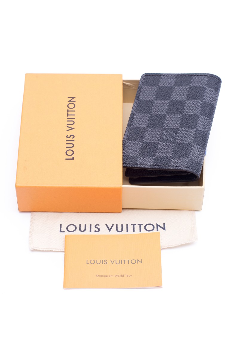 Louis Vuitton, Card Holder Logo, Black