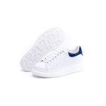 Alexander Mcqueen, Oversized Woman Sneaker, White/Dark Blue