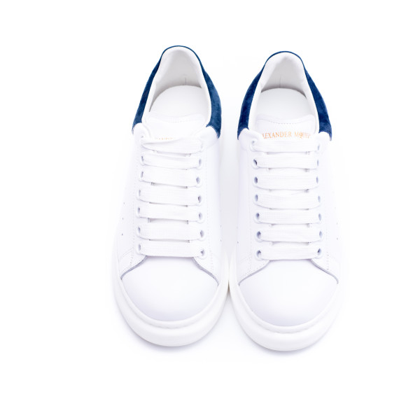 Alexander Mcqueen, Oversized Woman Sneaker, White/Dark Blue