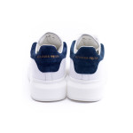 Alexander Mcqueen, Oversized Woman Sneaker, White/Dark Blue