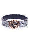 Gucci, Men's Belt, Grey/Gold