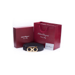 Salvatore Ferragamo, Men's Belt, Black Gold