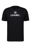 Chanel, Logo Print, Men T-Shirt, Black