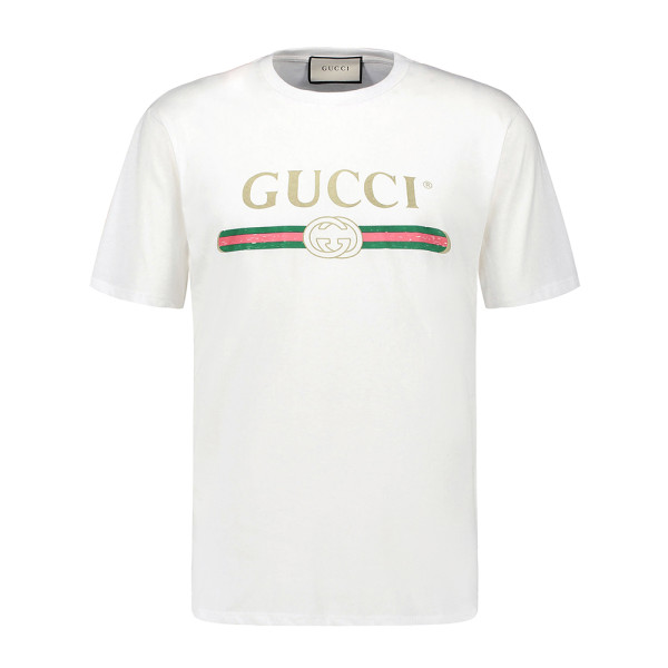 Gucci, Logo, Men T-Shirt, White