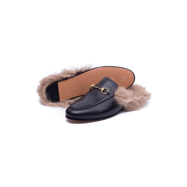 Gucci, Princetown Leather Slipper, Women, Black
