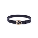 Gucci, Men's Belt, Black Gold