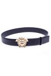 Versace, Men's Belt, Black Gold