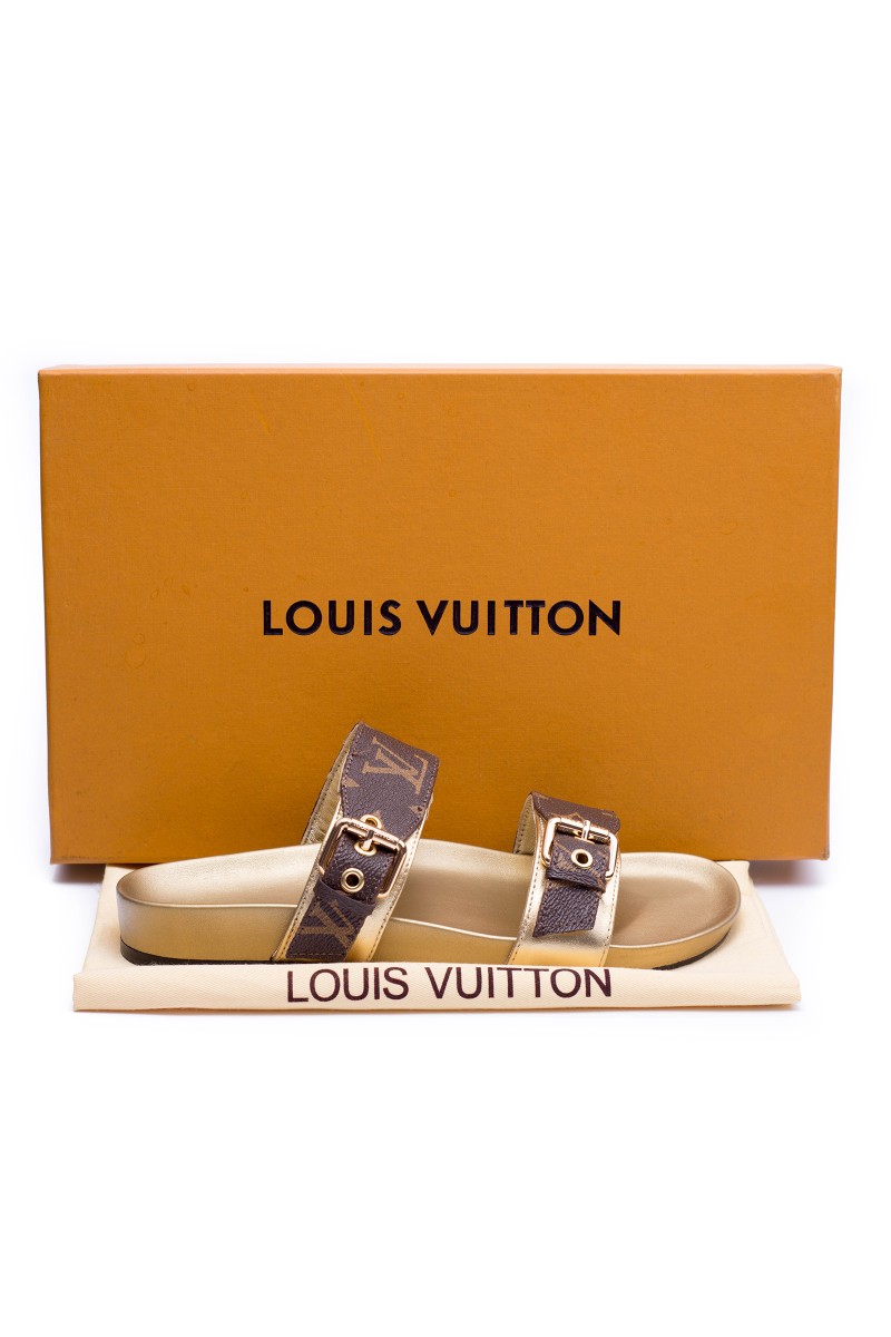 Louis Vuitton, Women's Slipper, Monogram Gold