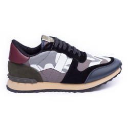 Valentino, Men's Garavani Sneaker, Grey Camouflage
