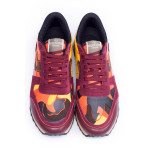 Valentino, Men's Garavani Sneaker, Cleret Red Camouflage