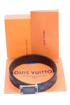 Louis Vuitton, Men's Belt, Damier Navy