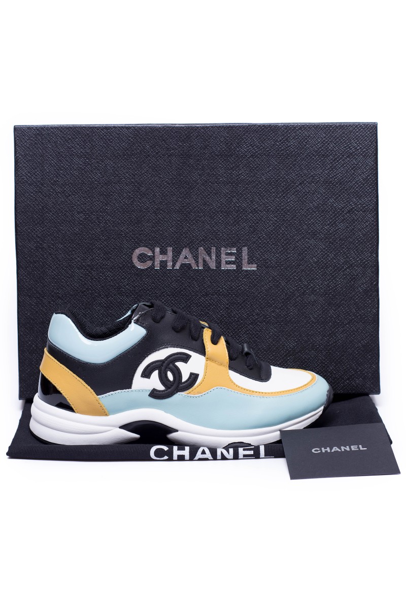 Chanel, Men's  Sneaker, Turquoise
