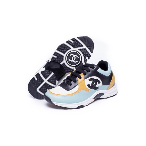 Chanel, Dames Sneakers, Turquoise