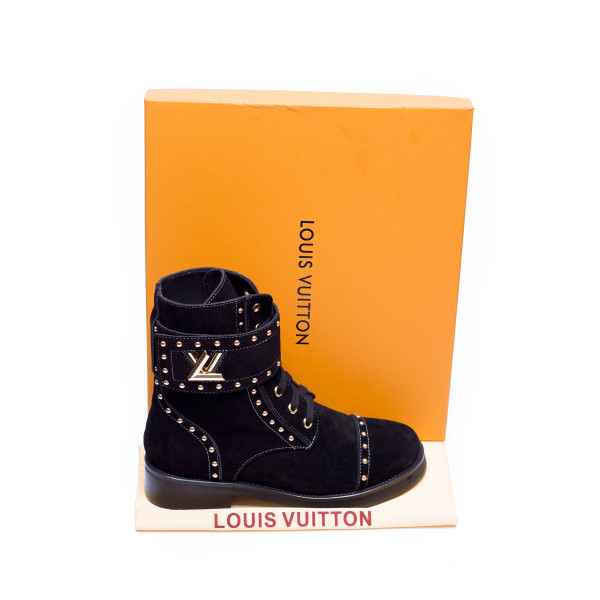 Louis Vuitton, Women's Boot, Suede, Black