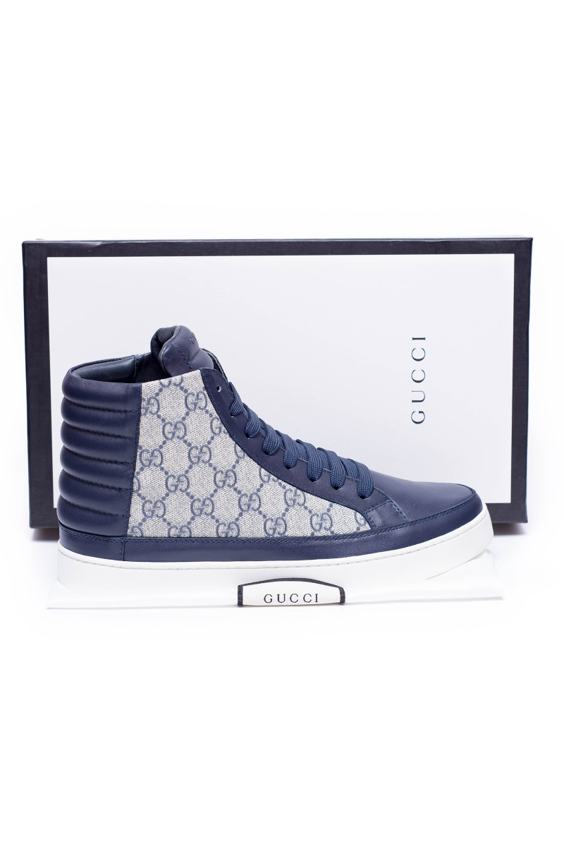 Gucci, Men's High Sneaker, Blue