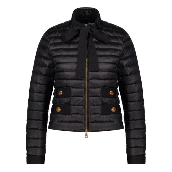 Moncler, Women's Jacket, Black with Ribbon