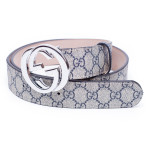 Gucci, GG Supreme Men's Belt, Grey