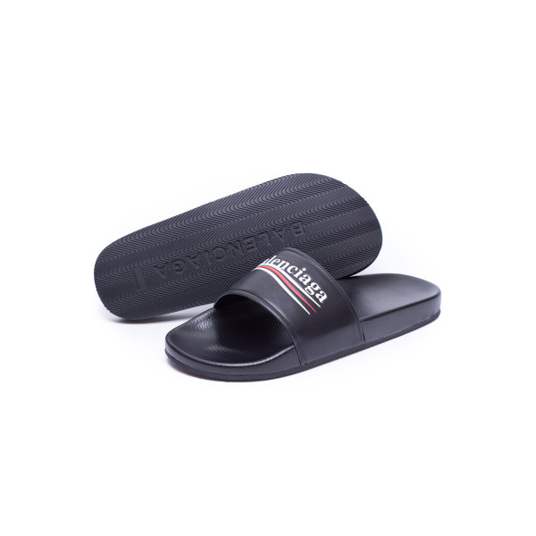Balenciaga, Men's Slippers, Black