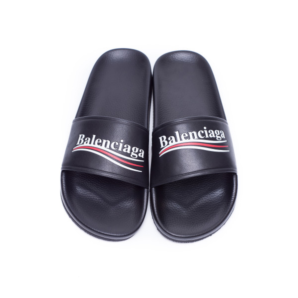 Balenciaga, Men's Slippers, Black