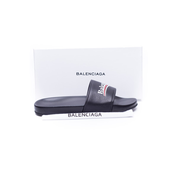 Balenciaga, Men's Slippers, Black